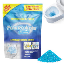 Foam Toilet Cleaner with Self Activating Foam Powder, Deep Stain Removal, 12 Ounce Single Pack