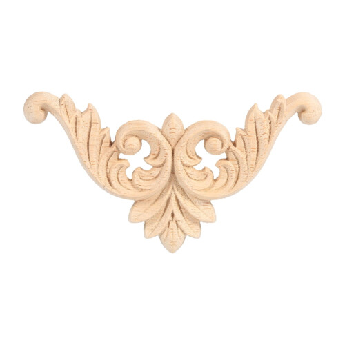 Rubber Wood Carved Corner Applique 4 Pieces 1