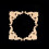 Rubber Wood Carved Corner Applique 4 Pieces 4