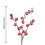 Artificial Holly Berry Stem Picks Red Snow 12 pcs 2