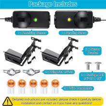 Safety Sensor with Bracket Replacement for 41A5034, Safety Sensor Eyes with Garage Door Sensors Bracket Compatible
