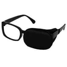 Eye Patch for Glasses Silk Amblyopia Cover for Kids and Adults Black Vision Training