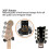 Väggfäste för Gitarr Väggkrok Musikinstrumentvisningskrok för Akustisk, Elektrisk Gitarr, Banjo, Bas, Ukulele 2