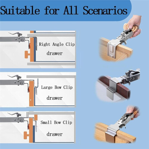 Drawer Front Installation Clamps, Adjustable Drawer Fixing Clamp for Woodworking, Cabinets Installation Tools for Frames