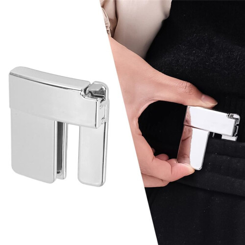 Pants Waist Shrink Clip Buckle Durable Multi Function Belt Clip Buckle Multi Function Belt Clip Buckle Silver 2
