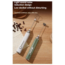 Tragbarer Hand-Schneebesen, Kabellos, Wiederaufladbar, Doppel-Mixer, Kaffeemixer, Milchshaker, Mixer, Schäumer B G