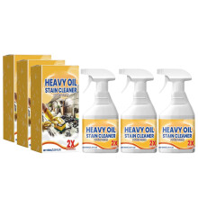 Heavy Duty Kitchen Degreaser and Foaming Oven Cleaner for Range Hood Grease Removal, 3 Bottles
