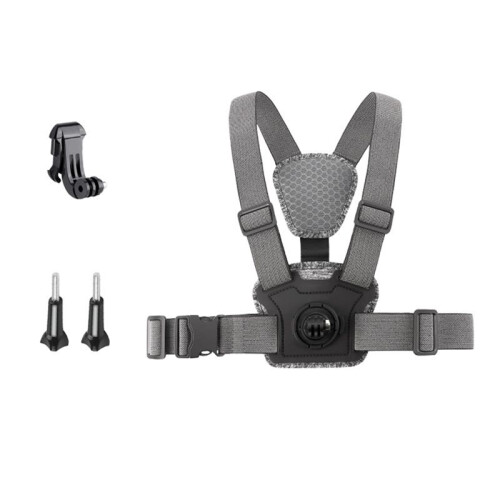 Adjustable Chest Mount Harness Strap for   Action Camera Accessories Combo C