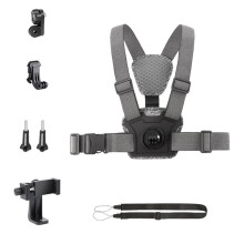 Adjustable Chest Mount Harness Strap for Action Camera Accessories Combo B