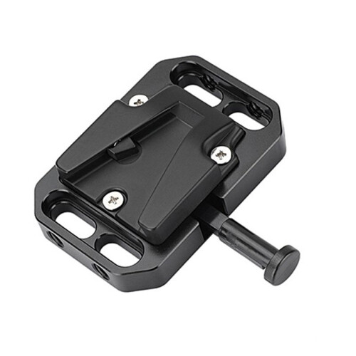 Universal V Mount Battery Plate Battery Power Adapter Mount Base with Multiple 1/4inch Threaded Holes for Easy Setsup