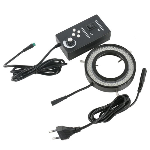 144pcs LED Ring Light Adjustable 4 Zones Control  for Industry Solder Digital Camera Trinocular Microscope EU