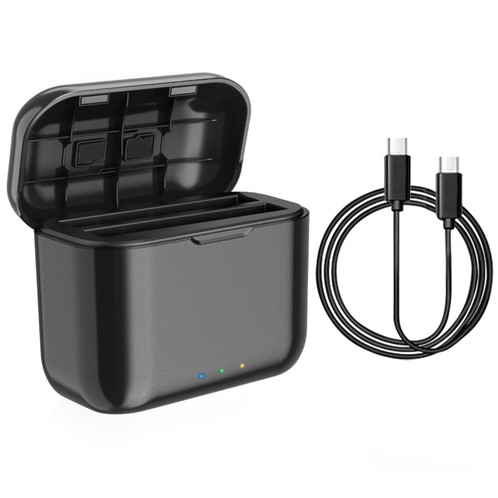 Fast Battery Charger Hub For X3, Portable 2 Channel Battery Charge Storage Station With Misro- Card Slots 6032383929986