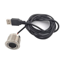 R503Pro 1500 Capacity Round RGB LED Control DC3.3V Capacitive Fingerprint Module Sensor Scanner for Access Control,USB