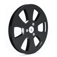 5 Inch Empty Reel for Reel to Reel Tape Recorders for Open Reel Sound Deck, Aluminum Alloy Recording Takeup Reel Black