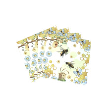 Bee Paper Napkins 40pcs Watercolor Bumble Bee Sunflower Honeycomb Disposable 6.5 Inch Party Pack