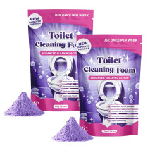 Foaming Toilet Cleaner Powder TwoPack with Instant Fizz Action and Touch Limescale Removal