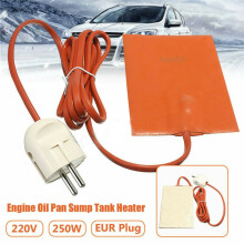 Wasserdichter Silikon-KFZ-Engine-Heizmatten, 9x13cm, Orange, 210cm Kabel