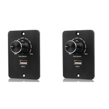 2X 12-24 V LED Dimmer PWM Dimmer , 5 A 3 Wire Dimmer for LED Bulbs with USB Fast Charging QC 3.0