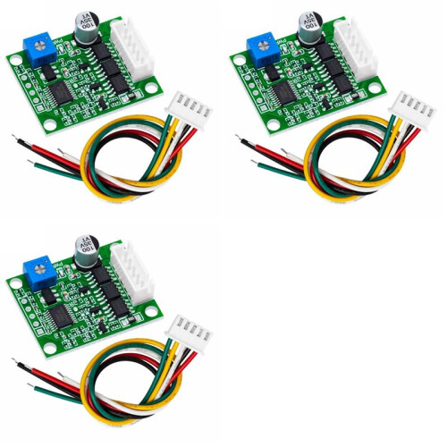 3X DC6-20V 60W 12V Brushless Motor Driver Board BLDC Speed Controller 3-Phase Governor Hallless  Module with Cable