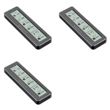 3X SHuoLe Gabinete SSD de Protocolo Duplo M. 2 NVME/NGFF com Tela de Exibição Detecção Inteligente de Saúde Digital Tipo C 3.2 10 Gbps