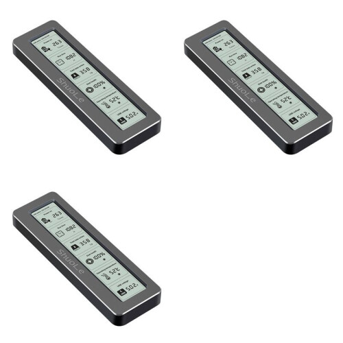 3X SHuoLe M. 2 NVME/NGFF Dual Protocol SSD Enclosure with Display Screen Health Detection Type-C 3.2 10Gbps