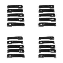 20x Gloss Black Outside Exterior Door Handle Protector Cover for G-Class W461 W463 G55 G63 G500 2001-2021