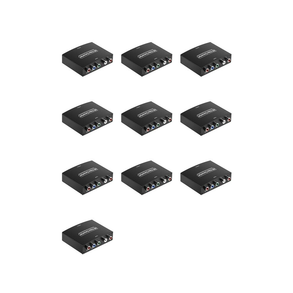 10X Ypbpr To Component To -Compatible Hd Converter Ypbpr+L/Raudio To -Compatible Converter 6032455384330