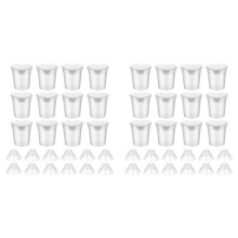 24 Packs Paint Cups with Lids for Kids No Spill Learning Color Cups Reusable Paint Containers with Lids for Young Artist