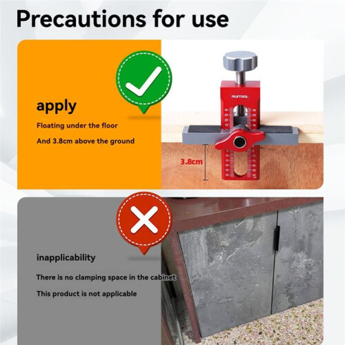 RUITOOL Cabinet Door Quick Leveling Device Positioning Installation Jig Door Panel Mounting Rebounding Drilling Locator 1