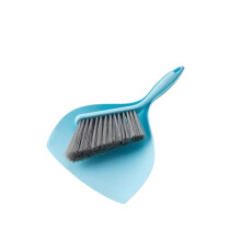 Mini Broom and Dustpan Set Blue – Compact Cleaning Tools for Home, Desk, Car, Easy Storage