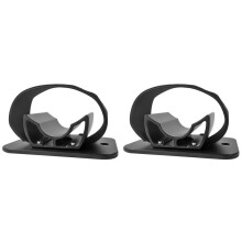 2X Fietsvorkbevestiging Auto-Imperiaal Fiets Quick Release Steekasbevestigingsadapter Zwart