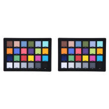 2X Nieuwe 24-Kleurenkaarttest voor Superieure Digitale Kleurcorrectie Gebruik voor Kleurbalans in Fotokleurenpaletbord