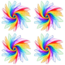 96 Pcs Juggling Scarves for Kids Dance Scarves for Music Class Rhythm Scarves Silks for Children Movement