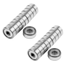 20pcs Miniature Sealed Metal Shielded Metric Radial Bearing Model: 604 ZZ 4x12x4MM