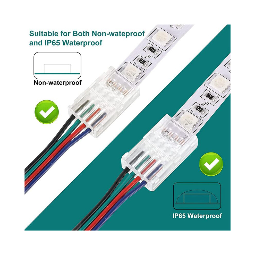 3Set 16.4Ft Rgb Led Wire 22 Awg 4Pin Rgb Wire With Led Strip Connector 22 Gauge 4 Colors Rgb For Rgb Led Strips 3528 6034173416157