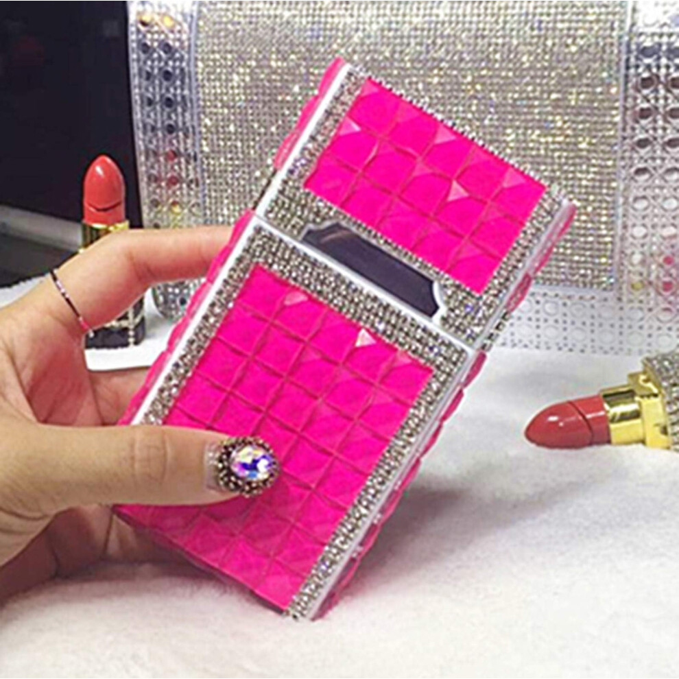 Pink Luxury Electric Usb Rechargeable Windproof Flameless Cigarette Lighter Case