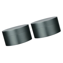 Petit étui à pilules en métal pratique, porte-pilules-5 Gris
