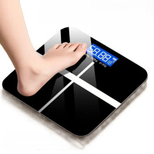 UltraWide Digital Bathroom Scale 396 lb/180 kg Capacity with LCD Display and Tempered Glass Platform