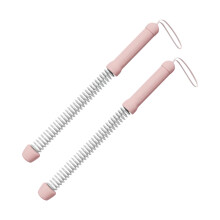 2Pcs Flexible Spring Arm Strength Expander Battle Ropes-Pink