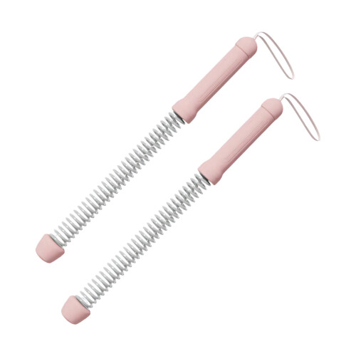 Extenseur de force de bras à ressort Flexible, 2 pièces,-Rose
