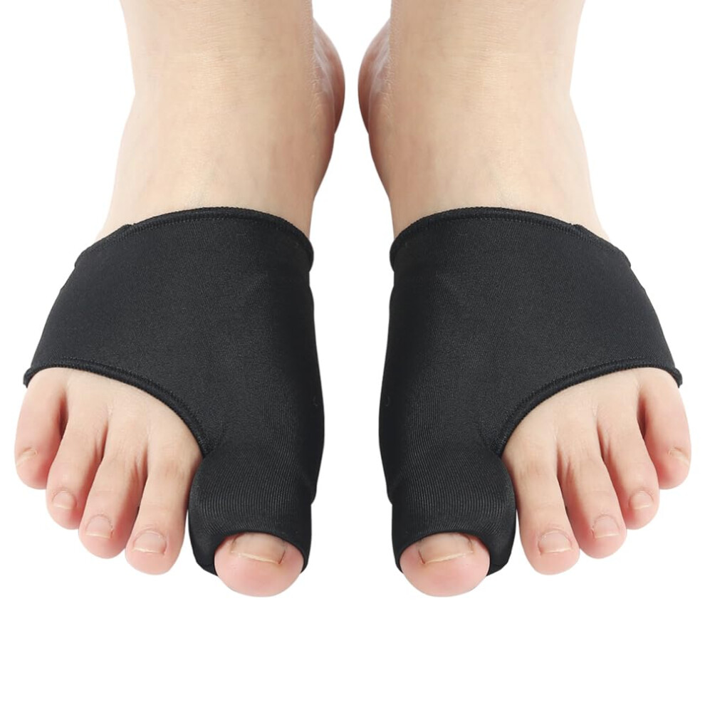 Black Bunion Corrector Large Foot Alignment Support Orthopedic Toe Separator For Pain Relief