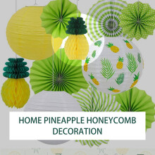 12 Pack Ananas Waben Mittelstücke Seidenpapier Ananas 8 Zoll Party Bedarf Tisch Hängen Dekoration Hawaiian Luau Party Geburtstag Hochzeit Nach Hause