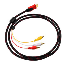 Male to RCA Video Audio AV Cable Adapter for PS3 PS4 for  One ,Newest