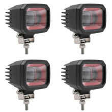 4X 10-80V 7303S Luce di Avvertimento A LED per Carrello Elevatore Luce di Sicurezza per Area Lineare Luce di Indicatore di Retromarcia per Carrello