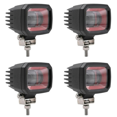 4X 10-80V 7303S Forklift LED Warning Light Linear Area Safety Light Forklift Reversing Indicator Light Working Light