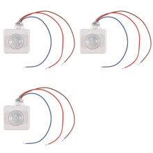 3X Alta Calidad Automática Pir 85-265V Sensor de Movimiento Infrarrojo Pir de Seguridad Detector de Pared Luz Led Al Aire Libre 160 Grados 10M