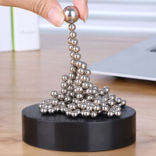 Innovativ magnetisk skulptur, magnetiska bollar på skrivbordet för dekoration i hemmakontoret, supermagnetisk stresslindring i rostfritt stål,