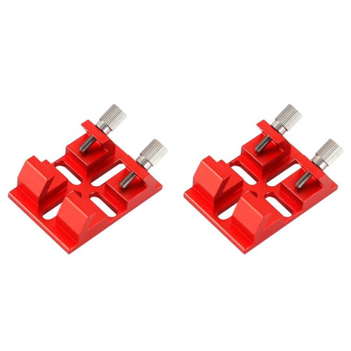 2X Multi-Function Finderscope Dovetail with Locking Screw Guide Scope Adapter Bracket for Astronomical Telescope,Red