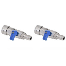 2X High Pressure Washer Valve Kit 3/8 NPT Quick Connector 4500 PSI for Power Washer Hose