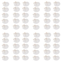 60 PCS Natural Sea Shell Large White, 4-4.7 Inch Scallop Shells for DIY , Serving Food, Baking and More